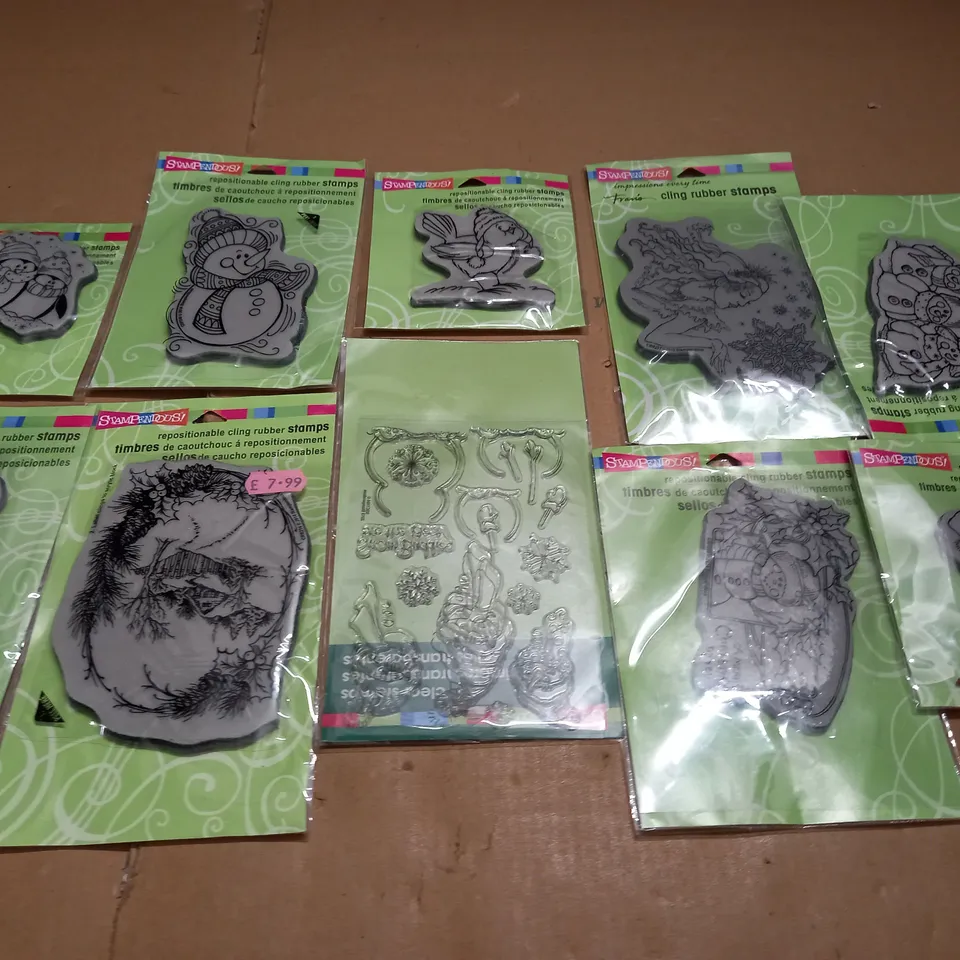 LOT OF 10 ASSORTED STAMPDEVOURS STAMPS