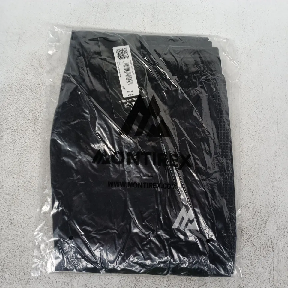 BAGGED MONTIREX ARGENT PANTS IN BLACK SIZE LARGE