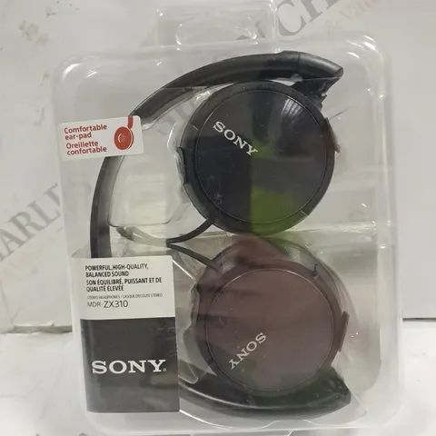 BOXED SONY MDR-ZX310 OVER-EAR HEADPHONES IN BLACK