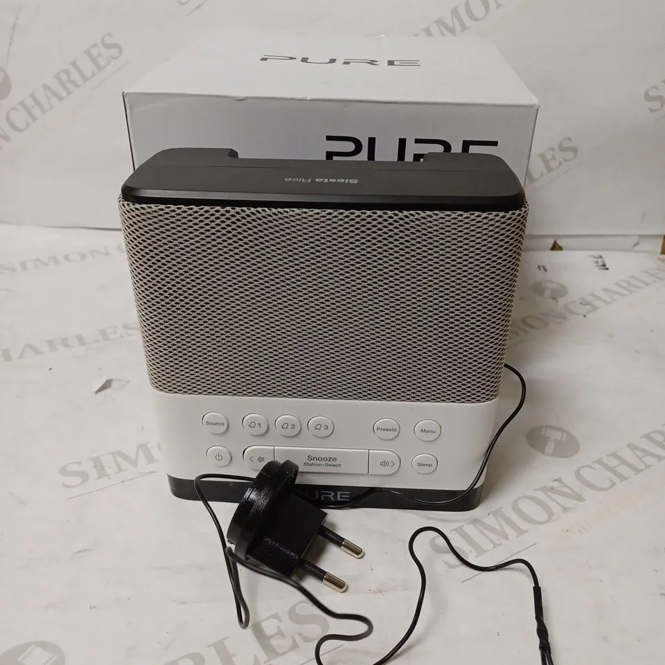 PURE SIESTA RISE DIGITAL FM CLOCK RADIO 