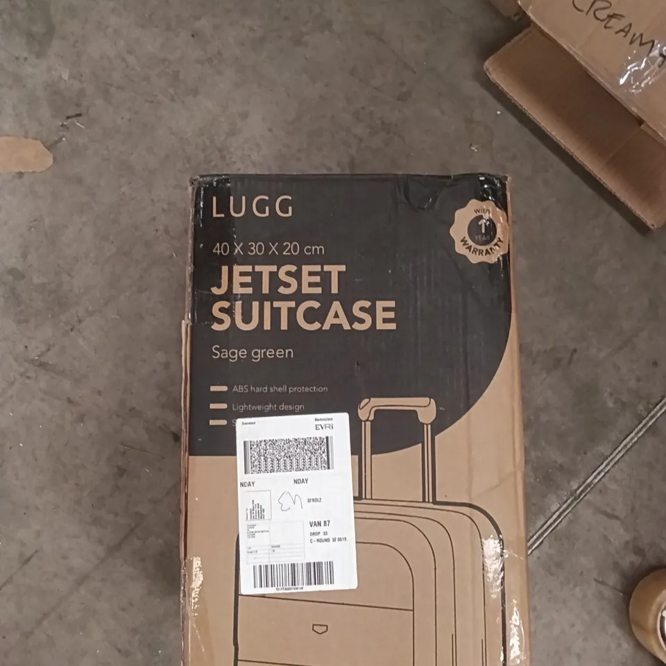 BOXED LUGG TRAVEL SUITCASE