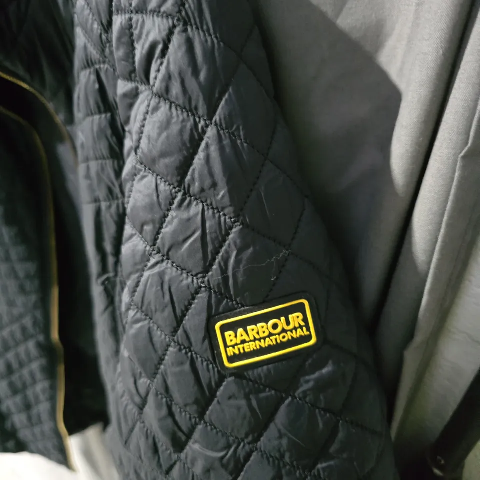 BARBOUR INTERNATIONAL QUILTED JACKET, BLACK – MEN'S