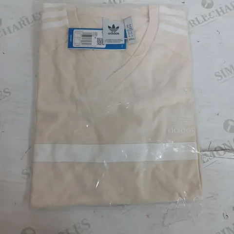 SEALED ADIDAS PANEL T-SHIRT IN LIGHT CREAM - XL