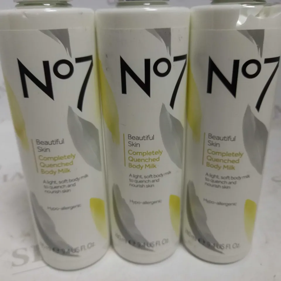 NO.7 BEAUTIFUL SKIN COMPLETELY DRENCHED BODY MILK 280ml x3