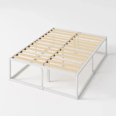 BOXED DEKKER MINIMAL METAL BED FRAME - 48cm HIGH // SIZE: DOUBLE (1 BOX)