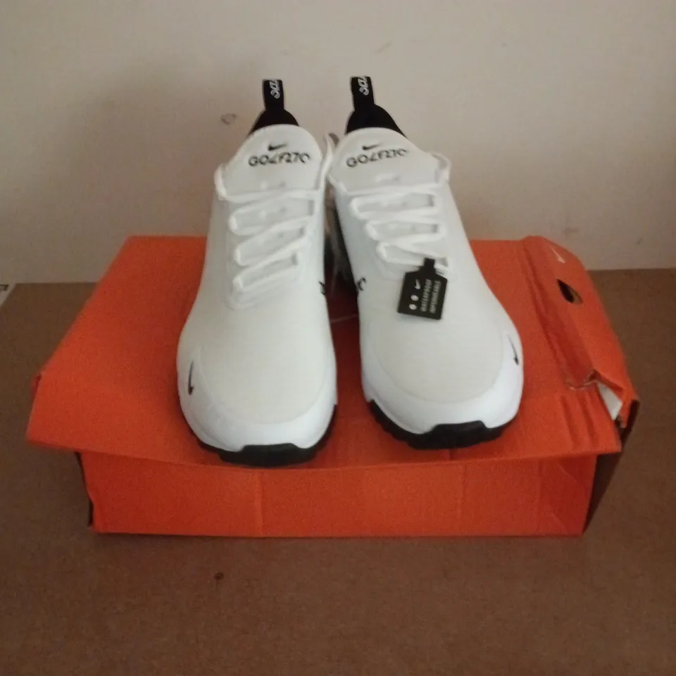 BOXED PAIR OF NIKE AIR MAX 270 G TRAINERS IN WHITE - UK 11
