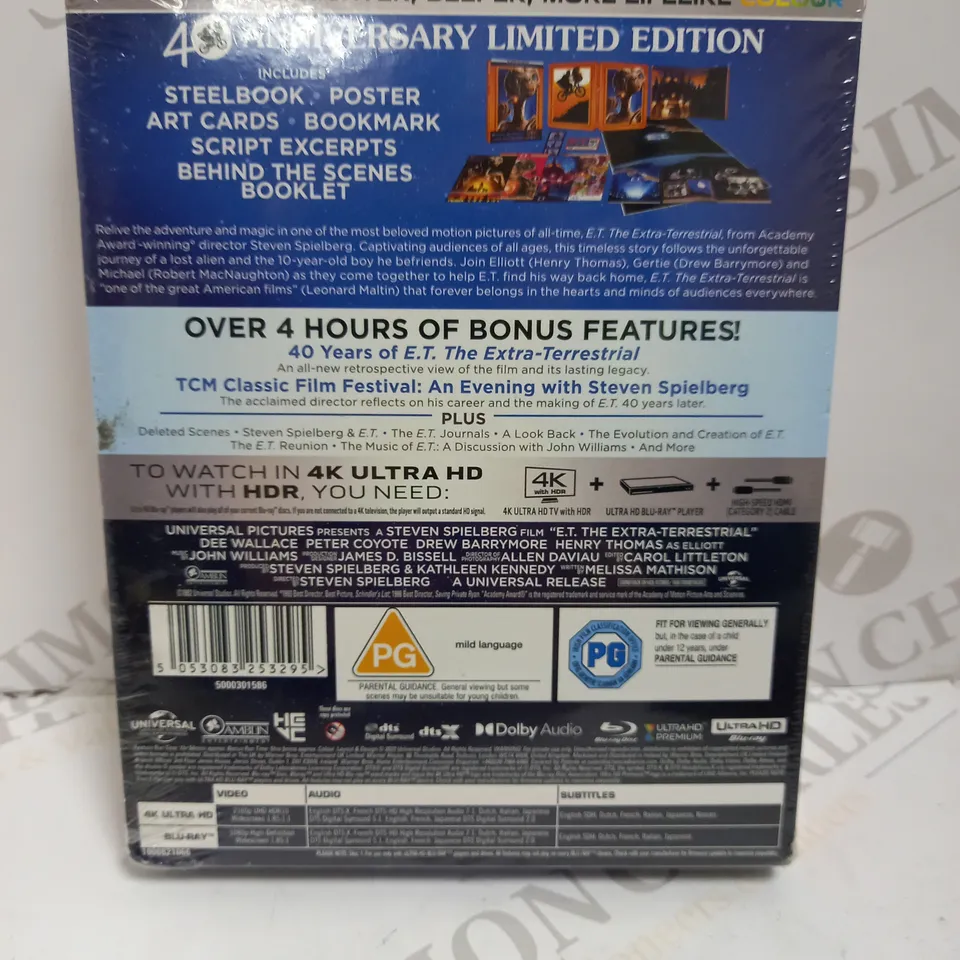 SEALED E.T. 40TH ANNIVERSARY LIMITED EDITION BLU-RAY SET