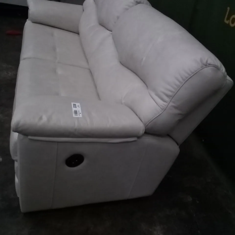 DESIGNER G PLAN MADE STRATFORD REGENT CHALK ELECTRIC RECLINING 3 SEATER SOFA