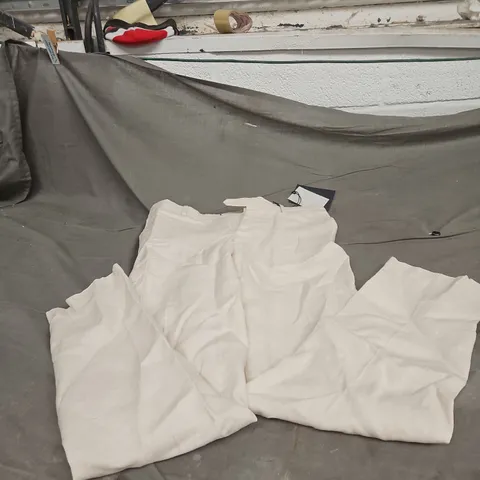 MNG ESSENTIALS PANTALON 350 AMALFI – WHITE TROUSERS, UK 36 (EU 46)