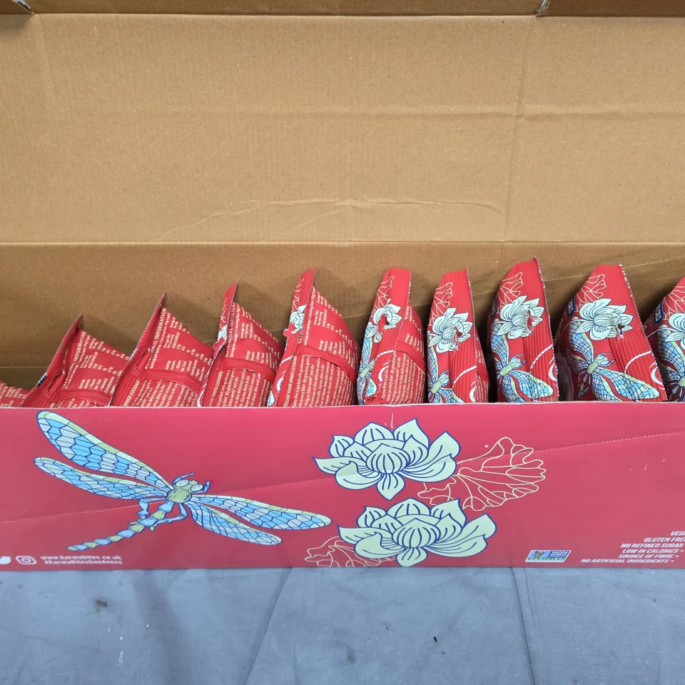KARMA BITES POPPED LOTUS SEEDS (PER-PERI) - BOX OF APPROXIMATELY 10 PACKS