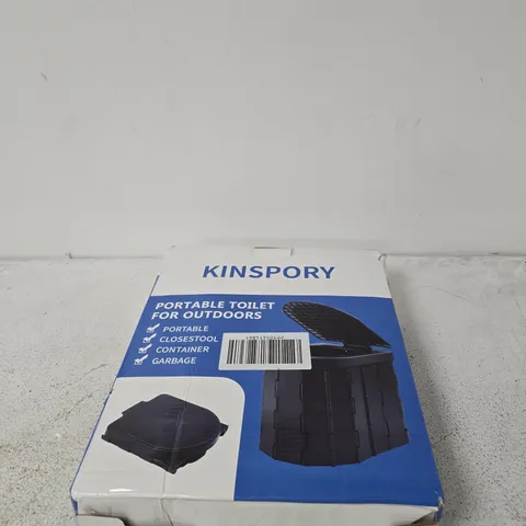 KINSPORY PORTABLE TOILET FOR OUTDOORS – BOXED
