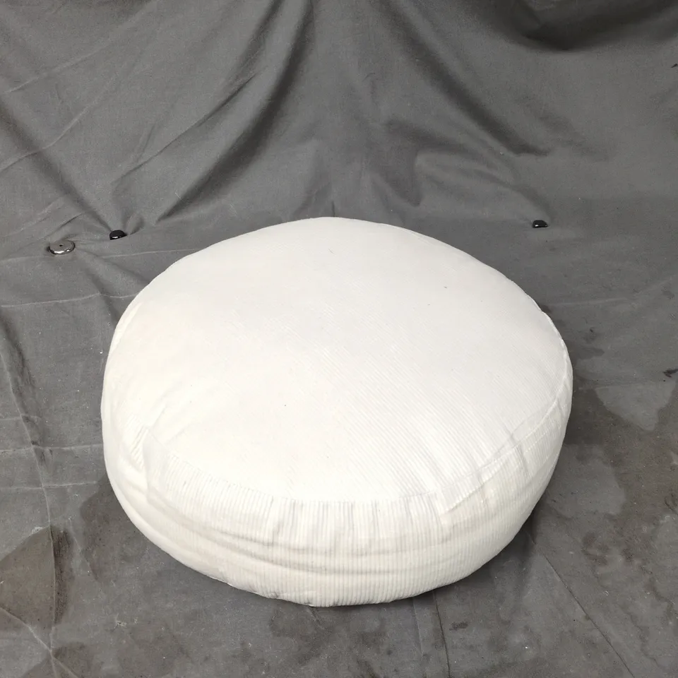 JOHN LEWIS & PARTNERS CUSHION – CREAM CORDUROY, ROUND