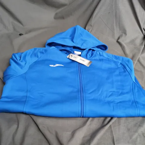 JOMA BLUE ZIP HOODIE WITH HOOD – UK 2XL