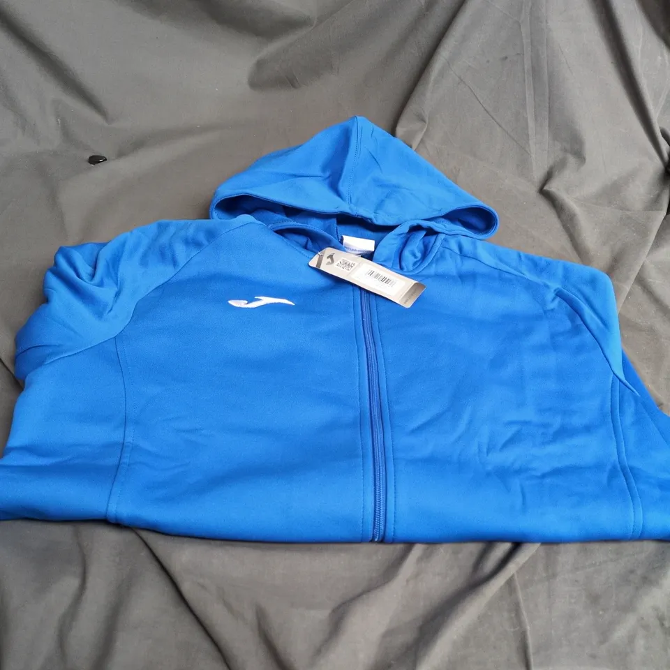 JOMA BLUE ZIP HOODIE WITH HOOD – UK 2XL