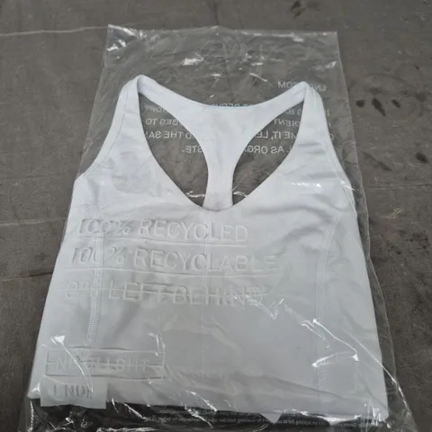 FEMME FATALE LONG LINE BRA (RECYCLED) – WHITE, UK 6 (XS)