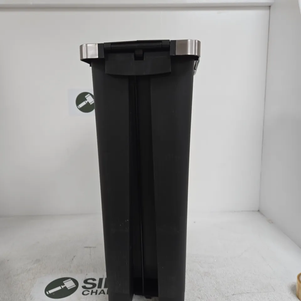 EKO PEDAL BIN – BLACK, TALL, WITH FOOT PEDAL