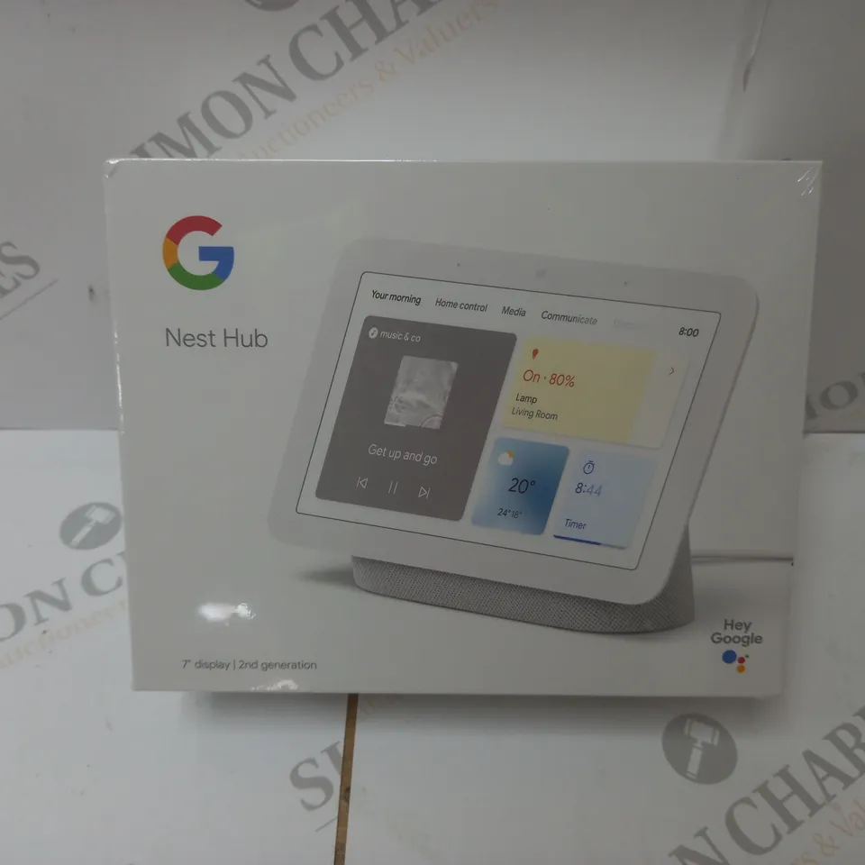 BRAND NEW BOXED GOOGLE NEST HUB 2ND GEN SMART SPEAKER WITH SCREEN - CHALK 