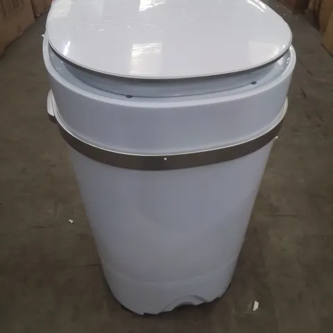 A BOXED PORTABLE MINI WASHING MACHINE AND SPIN DRYER SYSTEM