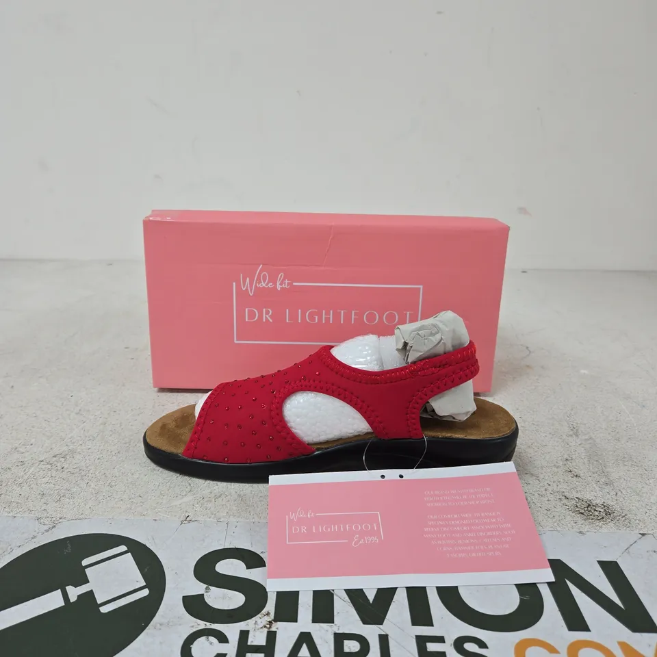 DR LIGHTFOOT WIDE FIT SANDALS – PINK/RED, WOMEN'S SIZE 5