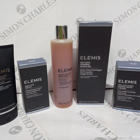 ELEMIS SET TO INCLUDE FACIAL WASH, EYE BOOST, SHOWER WASH, SHAVING GEL AND MARINE CREAM