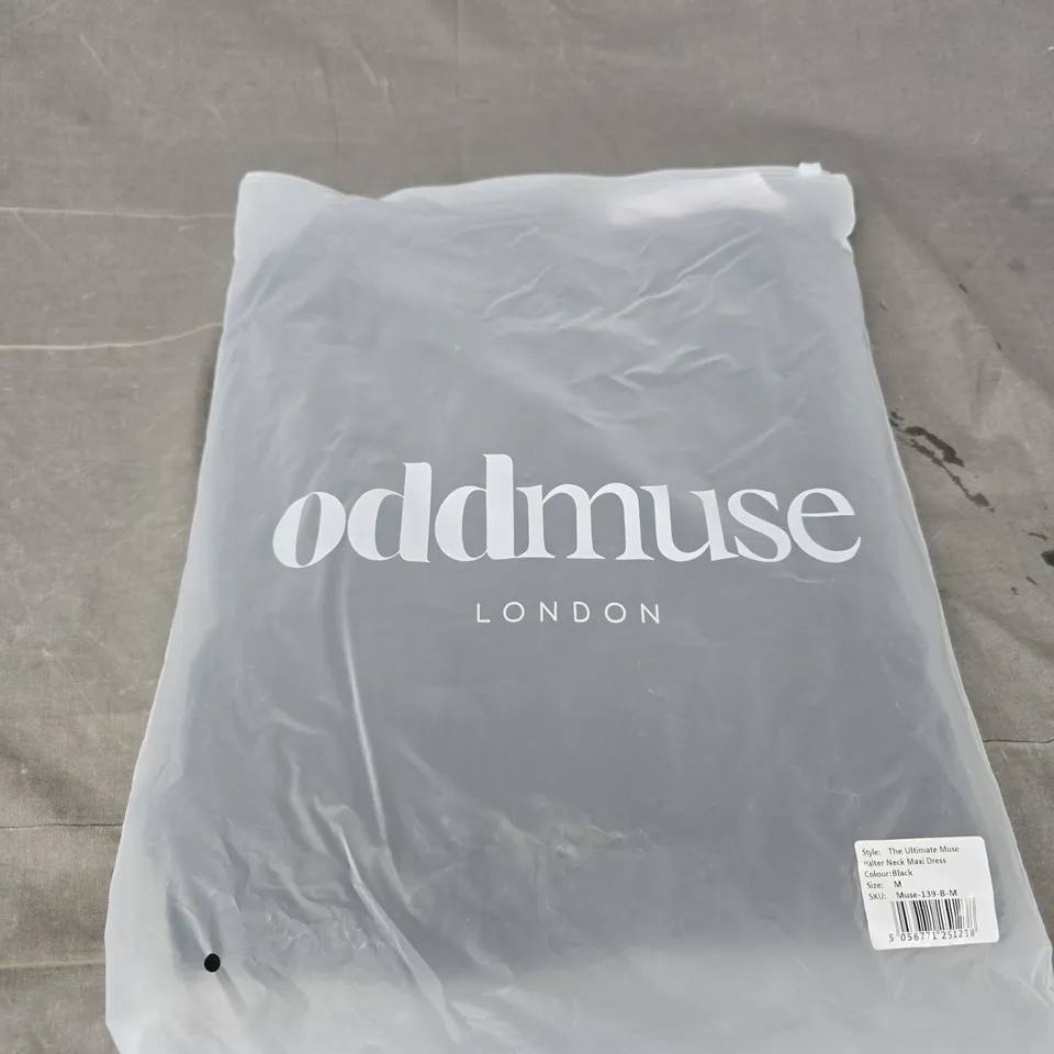 ODDMUSE THE ULTIMATE MUSE HALTER NECK MAXI DRESS - SIZE M