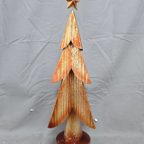 METAL COPPER CHRISTMAS TREE - 47 CM