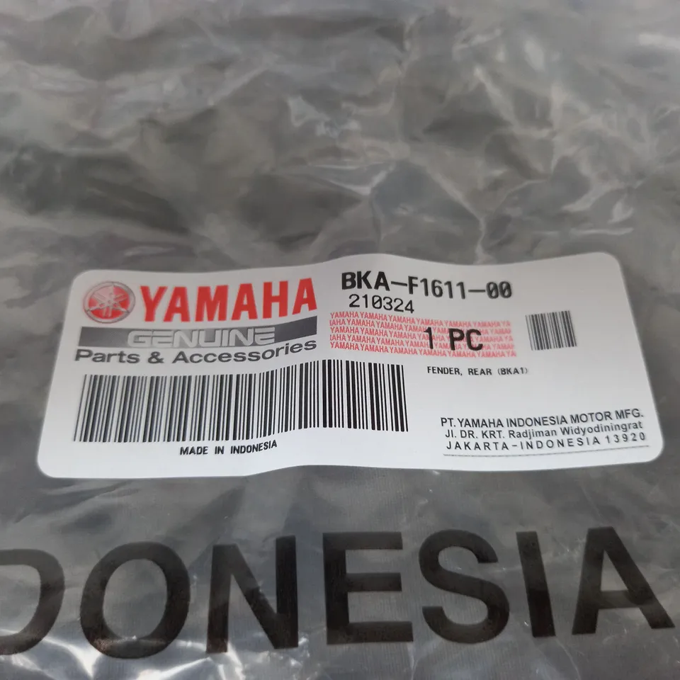 YAMAHA REAR FENDER BKA-F1611-00 IN BLACK