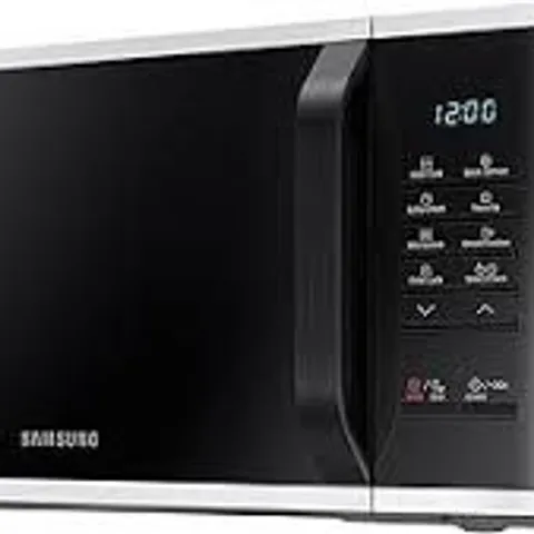 BOXED SAMSUNG MS23K3513AW/EU SOLO 23-LITRE MICROWAVE OVEN - WHITE - COLLECTION ONLY