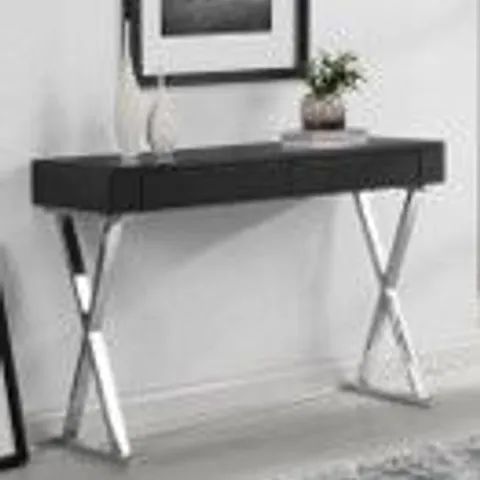 BOXED MAYLINE CONSOLE TABLE IN BLACK HOGH GLOSS (1 BOX)