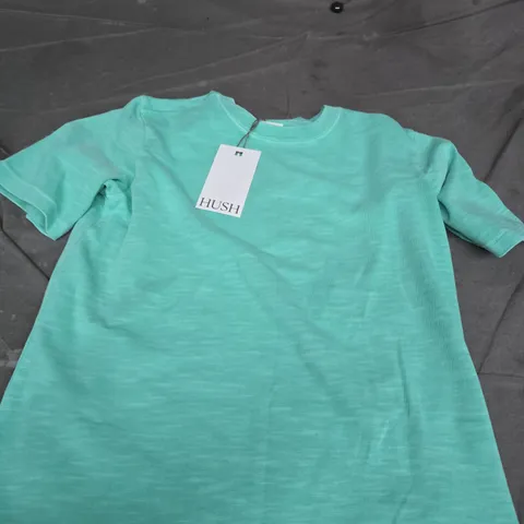 HUSH REAGAN BRUSHED COTTON T-SHIRT – MINT – XS