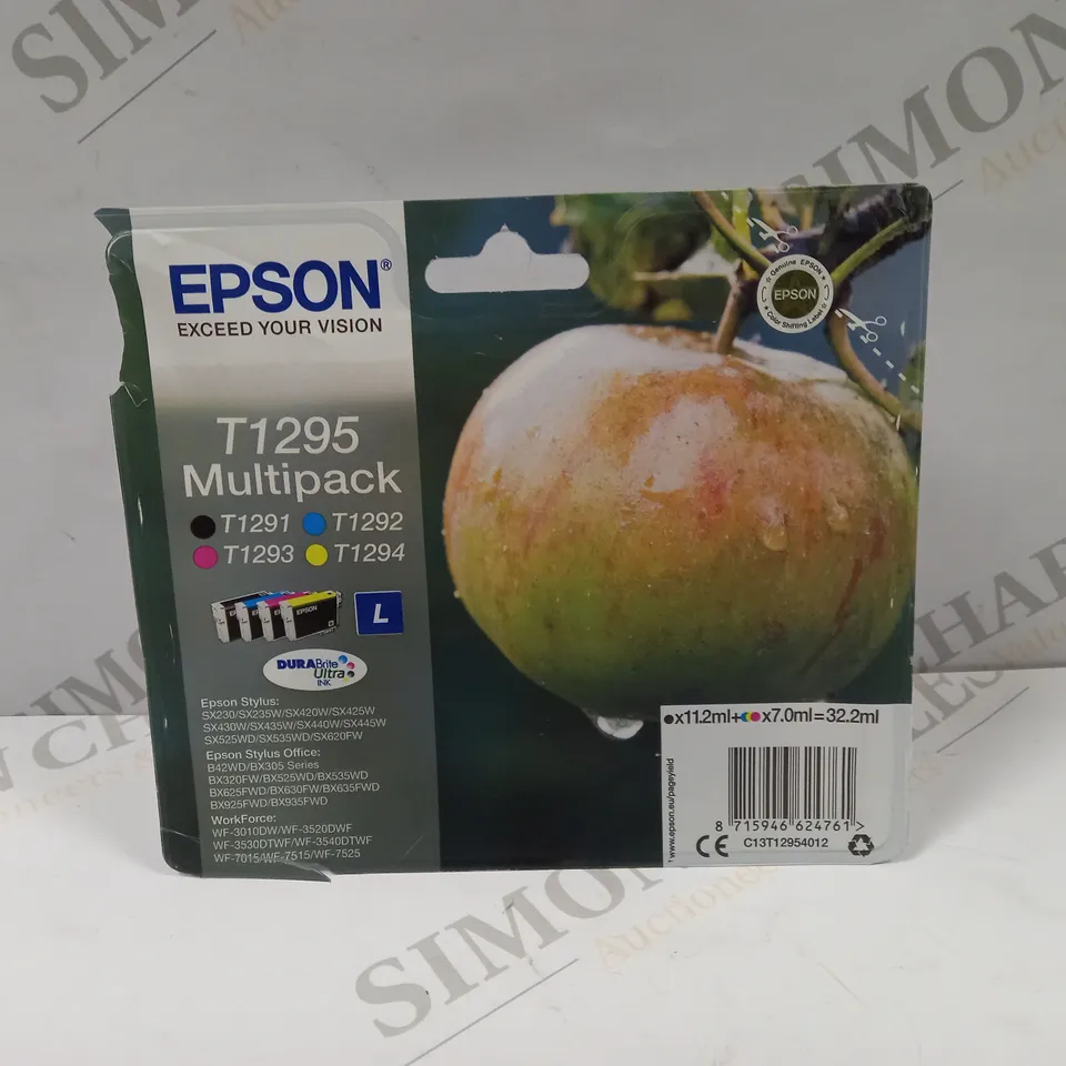 EPSON INK T1295 ORIGINAL SET BLACK, CYAN, MAGENTA, YELLOW C13T12954012
