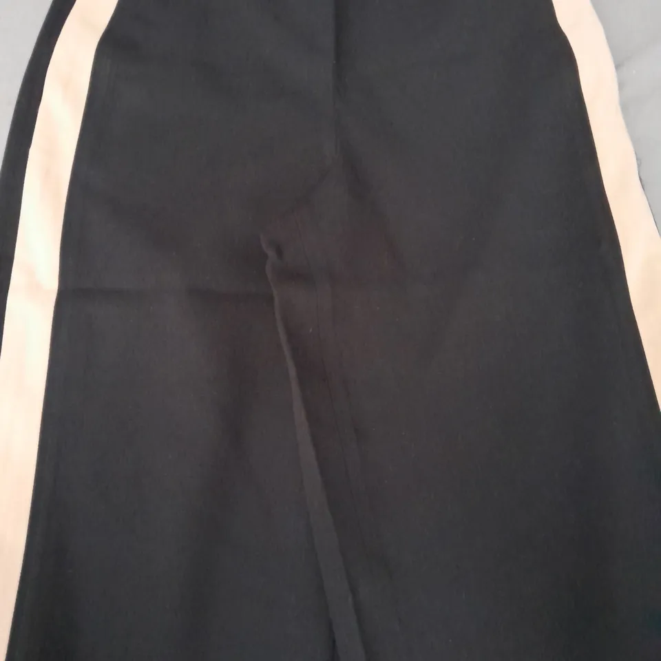 BODEN PULL ON SIDE STRIPE TROUSERS IN BLACK SIZE UK 10R