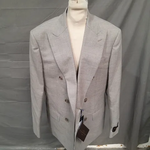 HAWES & CURTIS 1913 SEMI PLAIN DB SUIT JACKET - SIZE 40