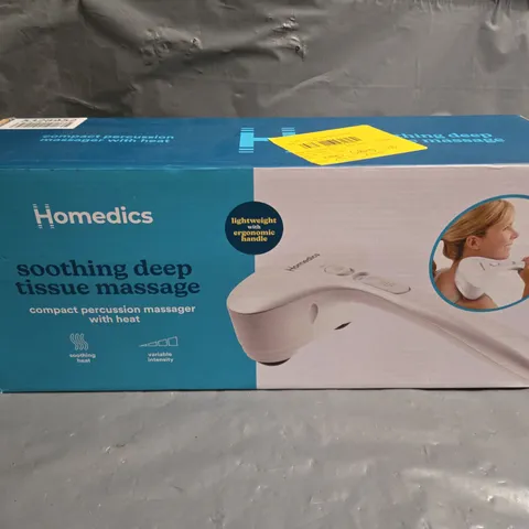 BOXED HOMEDICS SOOTHING DEEP TISSUE PERCUSSION MASSAGER 