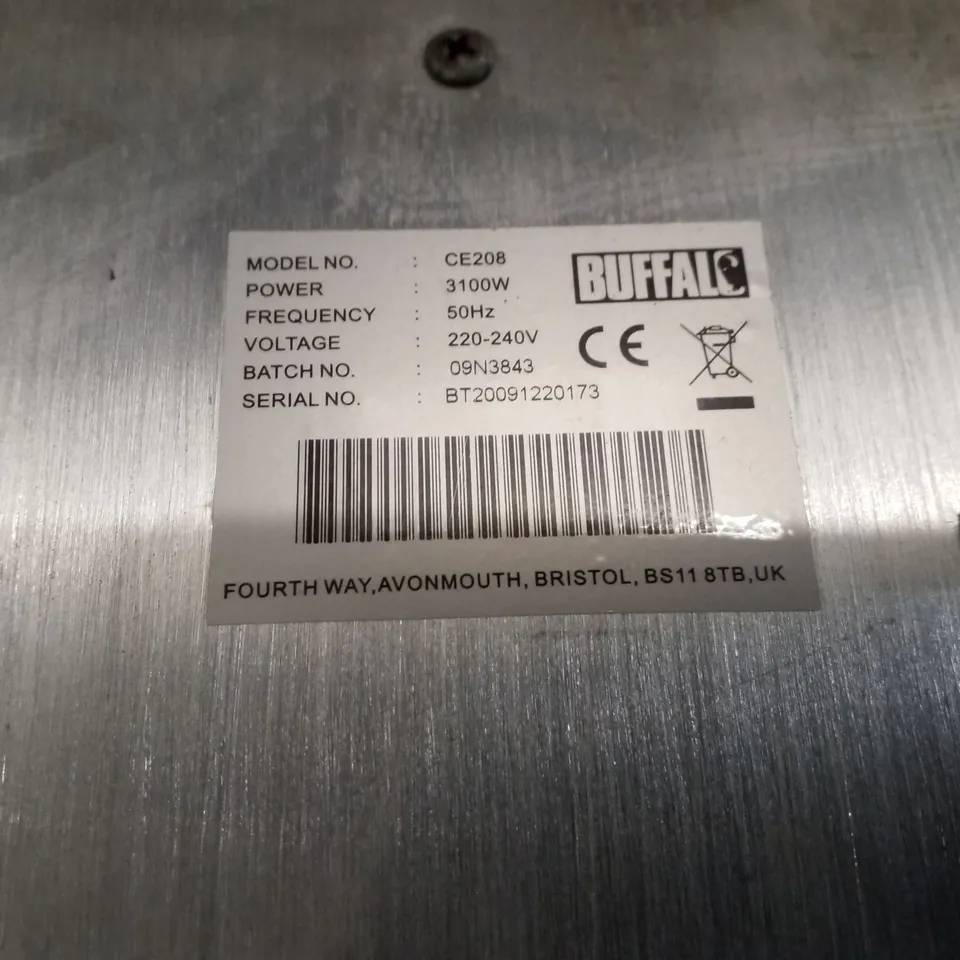 BUFFALO CE208 INDUCTION HOB 3KW