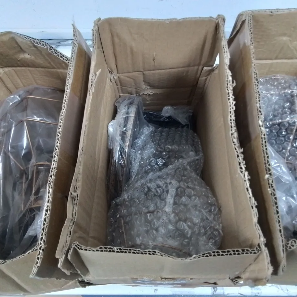 LOT OF 3 DISTRESSED EFFECT CEILING  LIGHTS