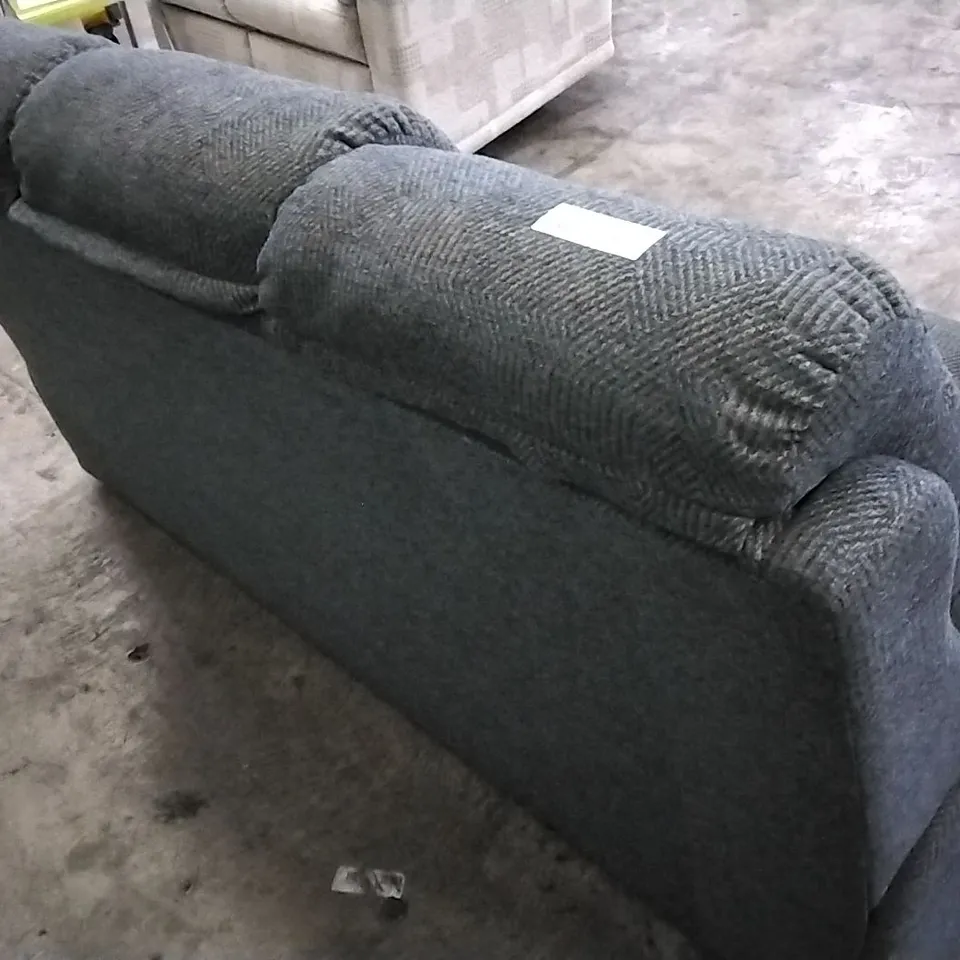 QUALITY BRITISH DESIGNED & MANUFACTURED G PLAN NEWMARKET 3 SEATER SOFA SCALE COBALT FABRIC 