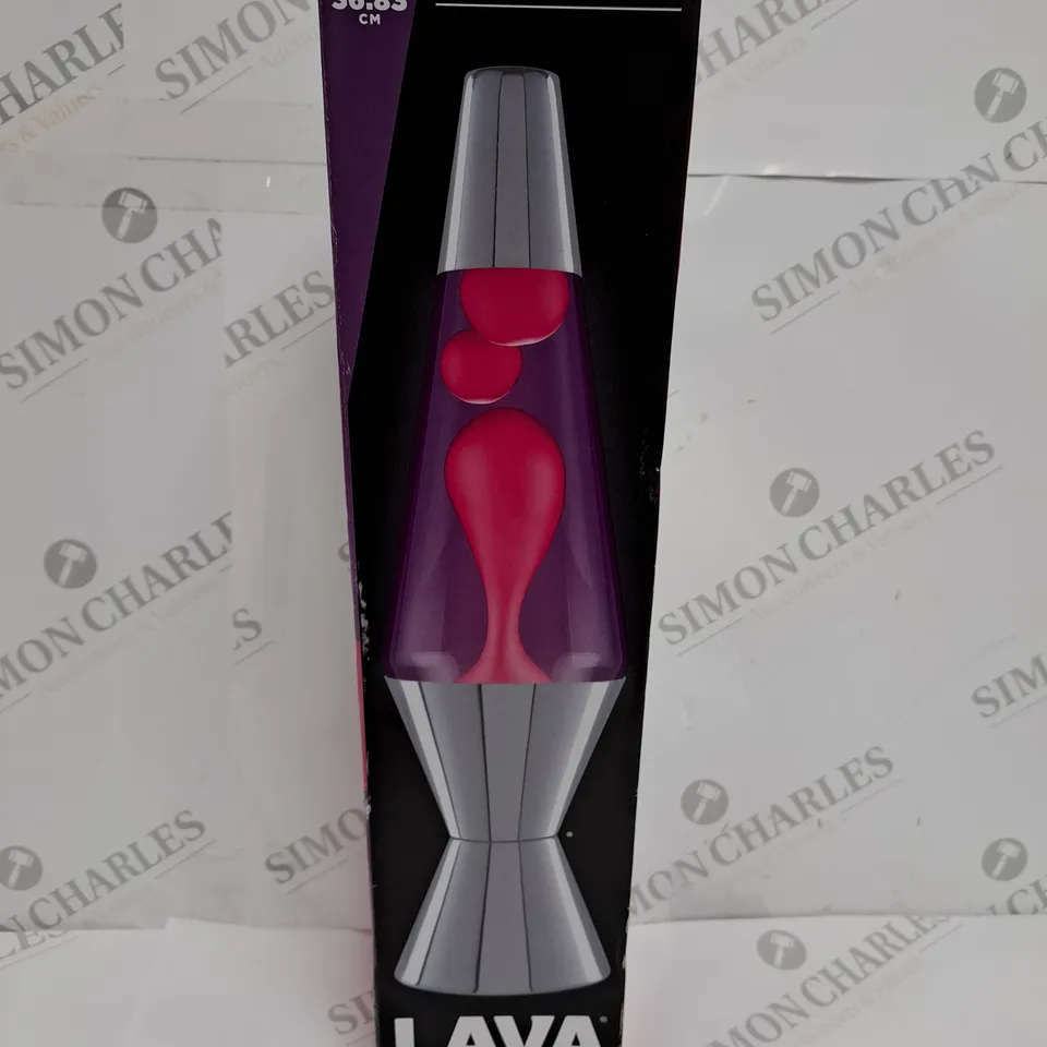 BOXED METALLIC LAVA LAMP 14.5-INCH