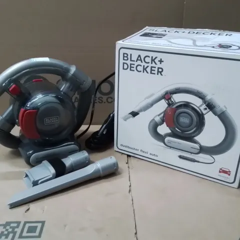 BOXED BLACK + DECKER DUSTBUSTER FLEXI AUTO PD1200AV HANDHELD VACUUM CLEANER - RED & GREY