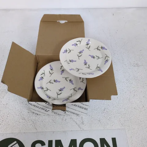 SET OF 4 PORT MERION 6" LAVADULA PLATES