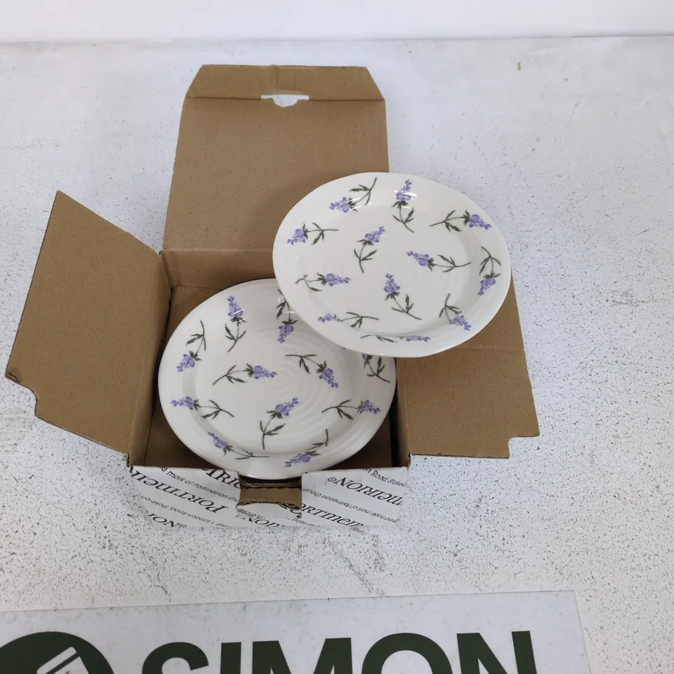SET OF 4 PORT MERION 6" LAVADULA PLATES