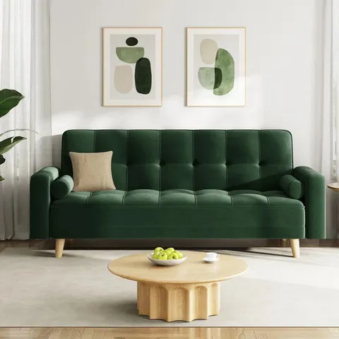 BOXED MODA FORM 185CM SQUARE ARMS SOFA BED (1 BOX)