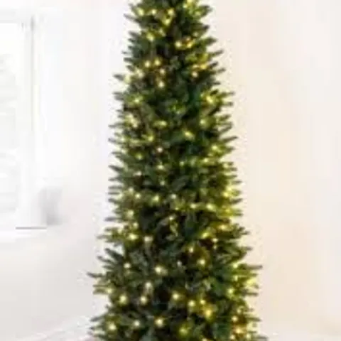 7FT (210 CM) NEWBURGH MIXED TIPS SLIM PRE-LIT CHRISTMAS TREE - COLLECTION ONLY