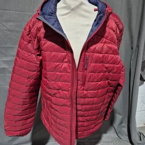 MOUNTAIN WAREHOUSE HENRY 2 EXTREME DOWN PADDED JACKET IN DARK RED SIZE L