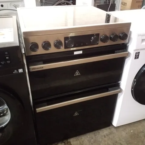 HISENSE HDCEC6C20X 80/50L CERAMIC FREESTANDING 60CM ELECTRIC COOKER - STAINLESS STEEL 