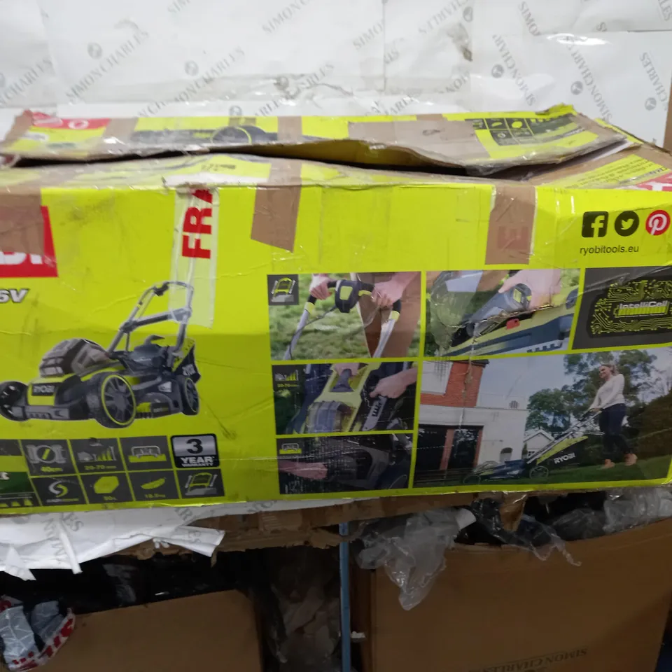 RYOBI CORDLESS 40CM LAWNMOWER 