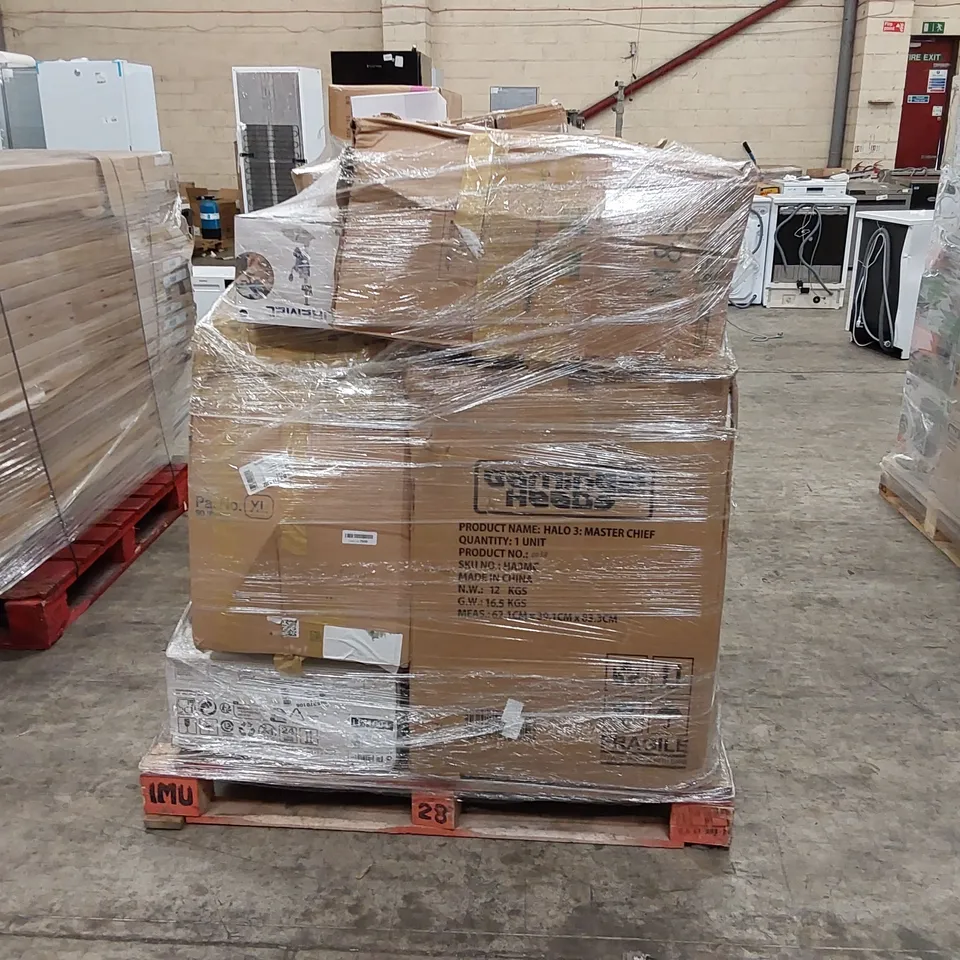 PALLET OF APPROXIMATELY 21 UNPROCESSED RAW RETURN HOUSEHOLD AND ELECTRICAL GOODS TO INCLUDE;