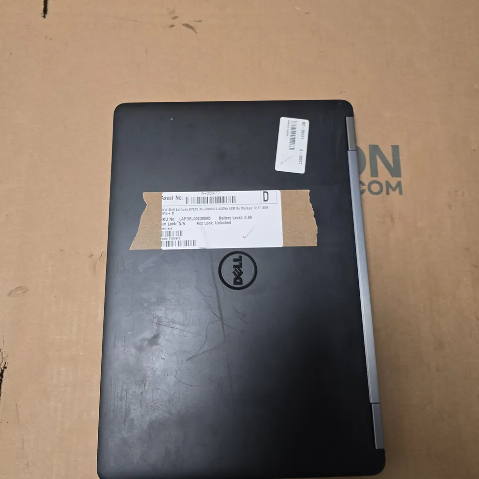DELL LATITUDE E7270 LAPTOP – 12.5-INCH DISPLAY, I5-6300U, 4GB RAM, NO STORAGE (SIM)