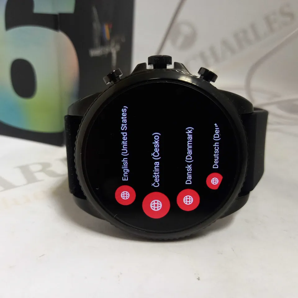 FOSSIL GEN 6 MENS SMARTWATCH SILICONE STRAP RRP £279