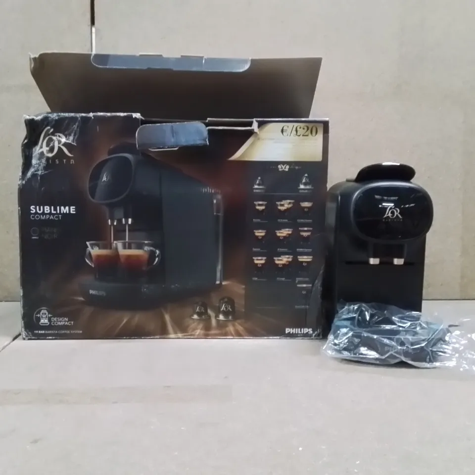 BOXED LOR BARISTA SUBLIME COMPACT COFFEE MACHINE 